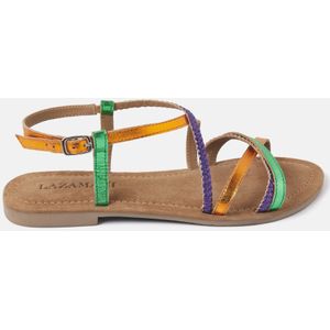 Lazamani  Sandalen Dames  Multi  Leer