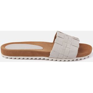 Lazamani  Slippers Dames  Grijs  Leer