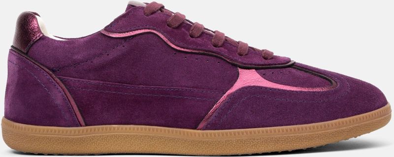 Lazamani  Sneakers Dames  Bordeaux  Suède