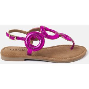 Lazamani  Sandalen Dames  Roze  Leer