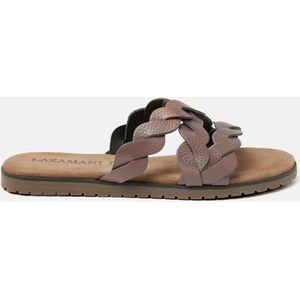 Lazamani  Slippers Dames  Grijs  Leer