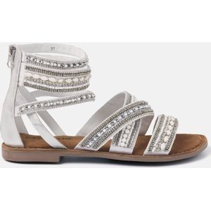 Lazamani  Sandalen Dames  Wit  Leer