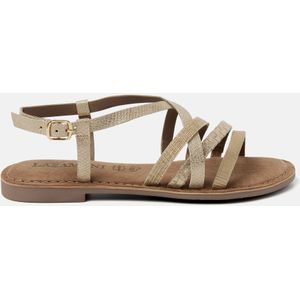 Lazamani  Sandalen Dames  Goud  Textiel