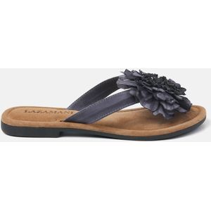 Lazamani  Slippers Dames  Zwart  Leer