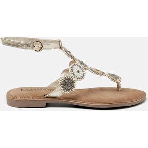 Lazamani  Sandalen Dames  Wit  Leer