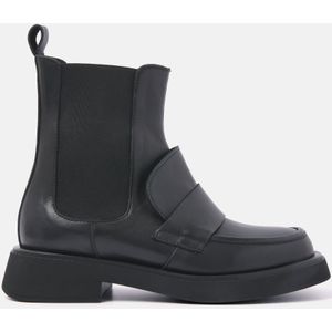 Lazamani  Chelsea boots Dames  Zwart  Leer