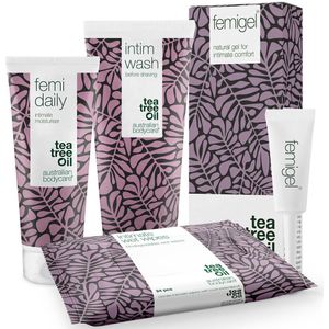 4-pack voor intieme verzorging tegen  jeuk, droogheid en vaginale geur