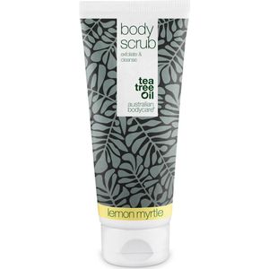 Bodyscrub met Tea Tree Olie tegen puisten & mee-eters op rug & lichaam