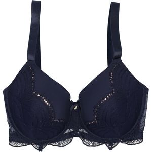 BH blauw met pailletten maat 90D - 95F