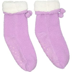 Dames huissokken teddy 1 paar