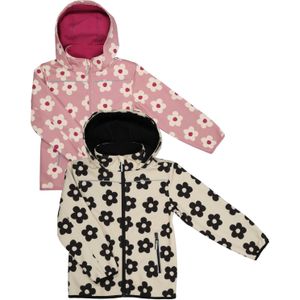 Softshell Jas - Bloemenprint - Meisjes - 86/92 - 134/140