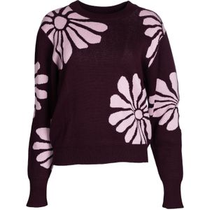 Trui jacquard bloem
