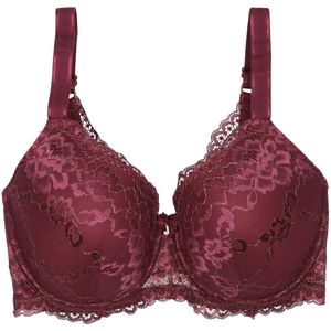 BH lurex paars met kant maat 90D - 95F