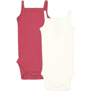 Baby romper spaghetti rib maat 50/56 - 98/104