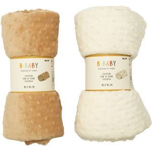 Baby fleeceplaid bubble 90 x 90 cm