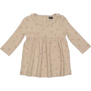 Newborn jurk rib hartjes maat 50 – 68