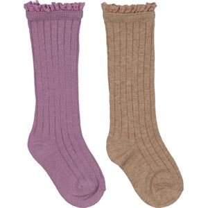 Baby kniekousen ruffle 2 paar maat 50/56 – 86/92