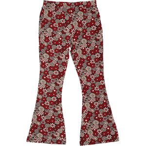 Meisjes flared broek bloemen maat 92 – 140