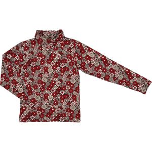 Meisjes shirt lange mouw bloemen maat 86/92 – 134/140