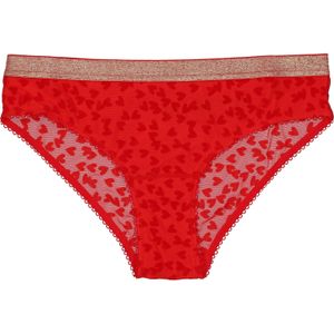 Dames brief slip rood