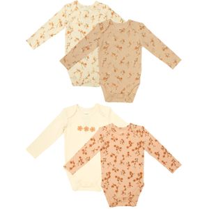 Baby rompers bloesem 2 stuks maat 50/56 - 98/104