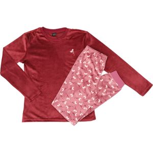 Meisjes pyjama velours maat 92/98 - 128/134