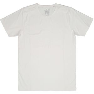 Heren T-shirt ronde hals 2 stuks maat S – XXXL - wit