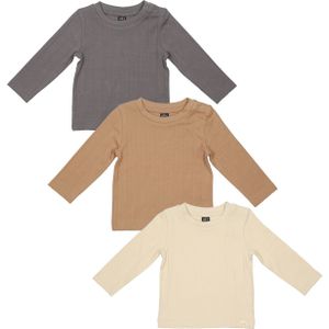 T-shirt - Grijs - Newborn - Lange Mouwen