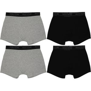 Heren Boxershorts - Zwart en Grijs - 2-pack