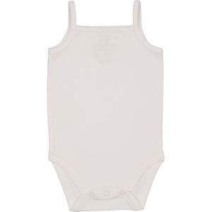 Baby romper spaghetti wit maat 50/56 - 98/104