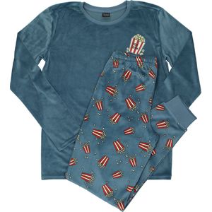 Jongens pyjama popcorn maat 140/146 – 164/170