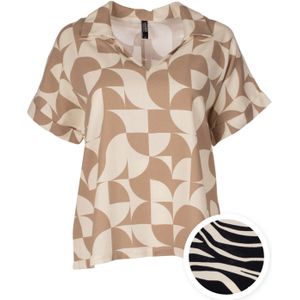 Blouse linnen viscose print