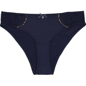 Slip blauw met pailletten maat S - XL