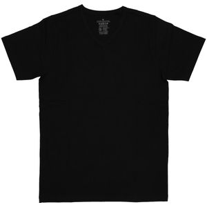 Heren T-shirt - Zwart - V-hals - Set van 2 stuks