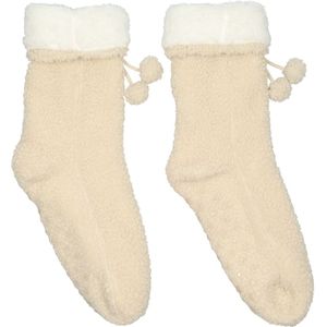 Dames huissokken teddy 1 paar