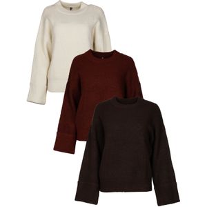 Damestrui - Gebreide Trui - Omslagmouwen