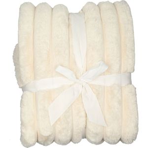 Fleeceplaid ribstructuur 140 x 180 cm