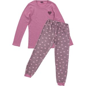 Meisjes pyjama hartjes maat 98/104 - 164/170