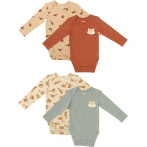 Baby rompers vos 2 stuks maat 50/56 - 98/104