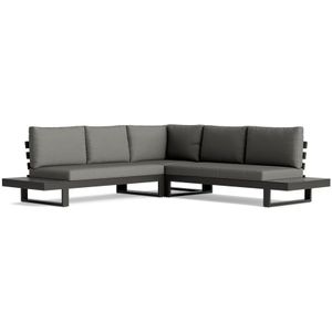 Loungeset Ibiza 5 personen Aluminium Zwart  5 Personen 276x276x69 cm