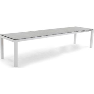 Tuintafel Long Island 210/270x90cm Keramiek Betonlook Rechthoekig 8 Personen 76x210x68 cm