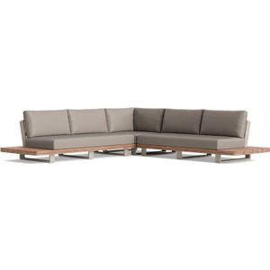 Loungeset Fitz Roy Teak 10005  7 Personen 339x339x75 cm