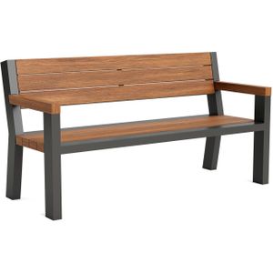 Legend - Tuinbank - Rechthoekig - 2 Personen - Aluminium - Teakhout