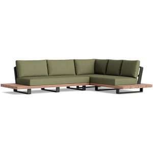 Loungeset Fitz Roy Teak 10005  5 Personen 257x340x75 cm