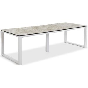 Tuintafel Primavera 210x100cm Keramiek Sandstone Rechthoekig 8 Personen 100x260x73 cm