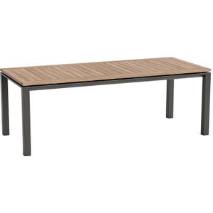 Tuintafel Concept lava 210x90 Teak 10005 Rechthoekig 6 Personen 90x210x76 cm
