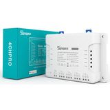 Sonoff - 4CH - 4 Gang Smart Schakelaar - Inching | Interlock | Self-locking - Bedien apparaten in huis met je smartphone