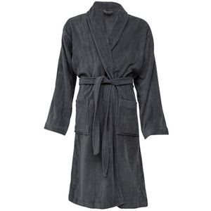 Badjas - Grootte S/M - Herkules staalgrijs - 100% extra fijn katoen - Høie of Scandinavia