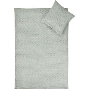 Junior beddengoed 100x140 cm - Summer turkoois - 100% katoensatijn - By Night dekbedovertrekset