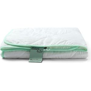 Bamboe dubbel zomerdekbed - 100% allergievriendelijke bamboe vulling - 200x220 cm - Nature By Borg bamboe dekbed met zacht bamboe bolster